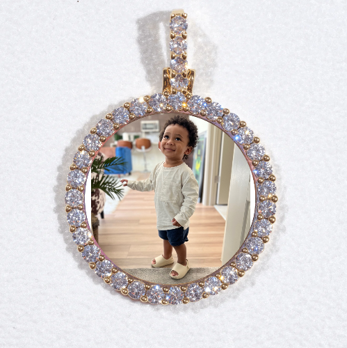 3D CIRCLE CUSTOM PICTURE PENDANT SMALL SIZE