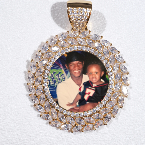 Large 3D Wheat Ear Custom Picture Pendant