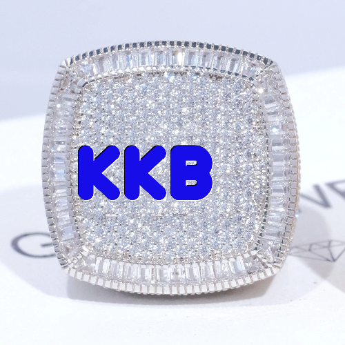 CUSTOM LETTER 3D ICED RING
