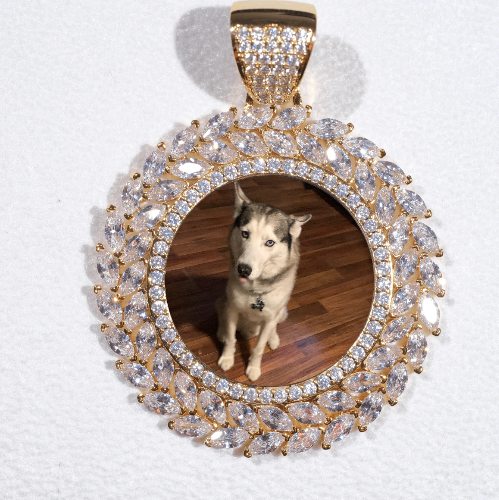 Large 3D Wheat Ear Custom Picture Pendant