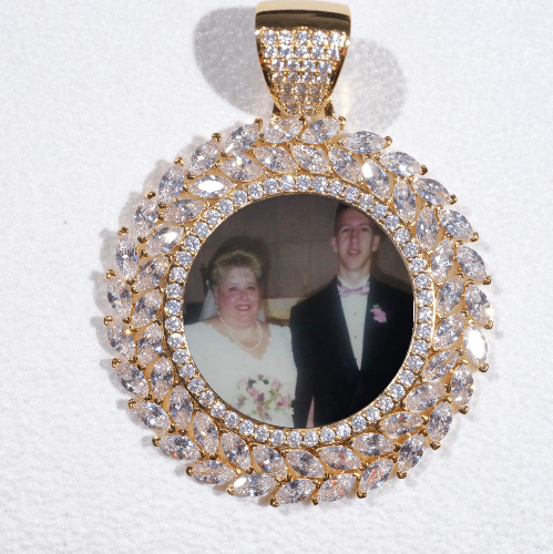 Large 3D Wheat Ear Custom Picture Pendant