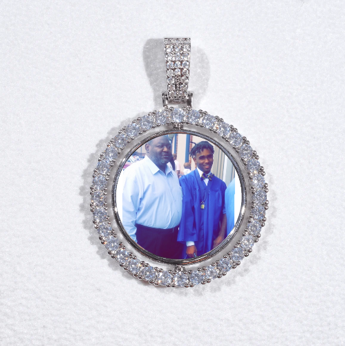 3D Spinning 2-Faced Custom Picture Pendant
