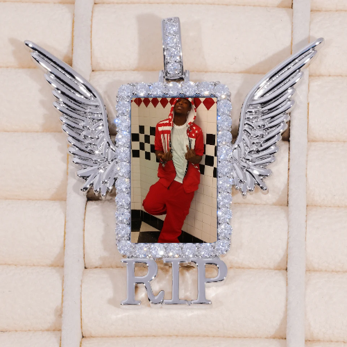 RIP WING 3D CUSTOM PICTURE PENDANT