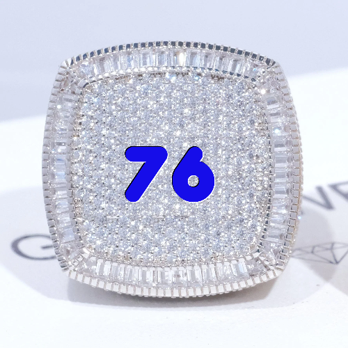 CUSTOM LETTER 3D ICED RING