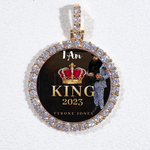 3D CIRCLE CUSTOM PICTURE PENDANT SMALL SIZE