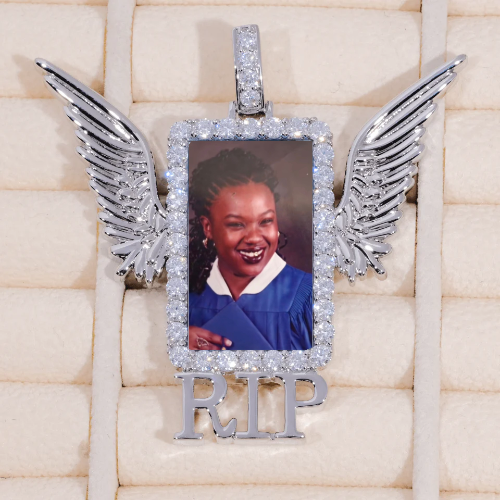 RIP WING 3D CUSTOM PICTURE PENDANT