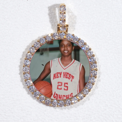 3D CIRCLE CUSTOM PICTURE PENDANT SMALL SIZE