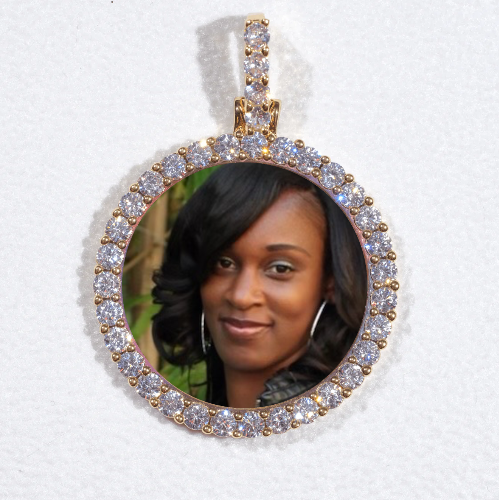 3D CIRCLE CUSTOM PICTURE PENDANT SMALL SIZE