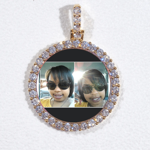 3D CIRCLE CUSTOM PICTURE PENDANT SMALL SIZE