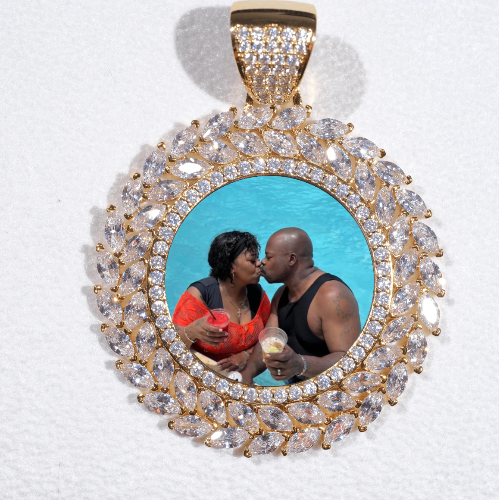 Large 3D Wheat Ear Custom Picture Pendant