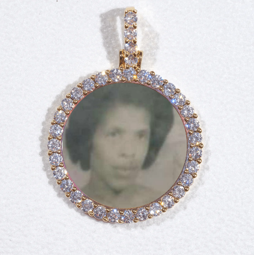 3D CIRCLE CUSTOM PICTURE PENDANT SMALL SIZE