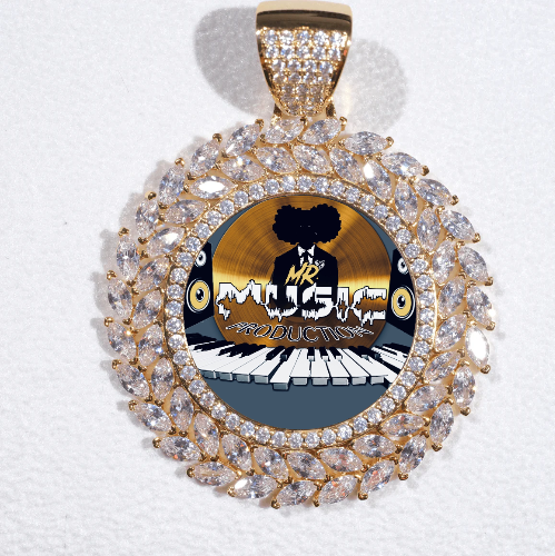 Large 3D Wheat Ear Custom Picture Pendant