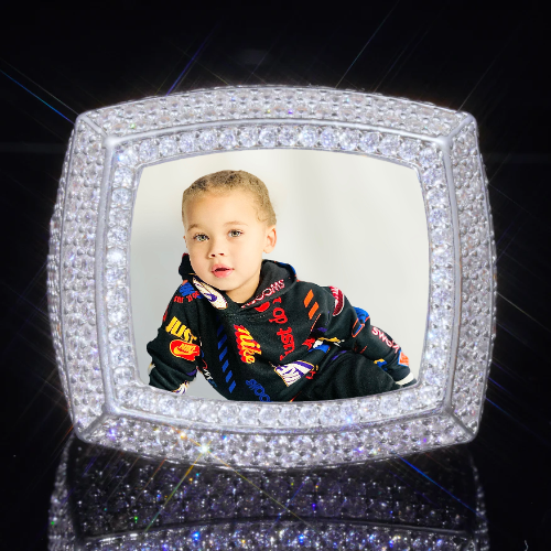 3D CUSTOM PICTURE ICED RING