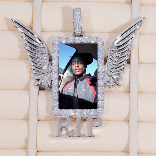 RIP WING 3D CUSTOM PICTURE PENDANT