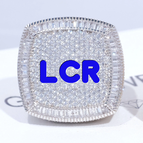CUSTOM LETTER 3D ICED RING