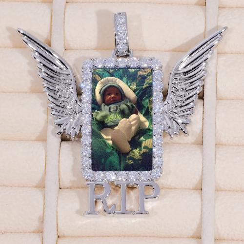 RIP WING 3D CUSTOM PICTURE PENDANT
