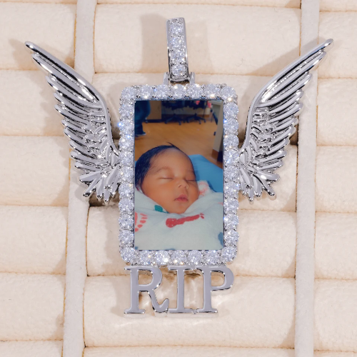 RIP WING 3D CUSTOM PICTURE PENDANT