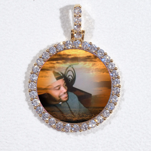 3D CIRCLE CUSTOM PICTURE PENDANT SMALL SIZE