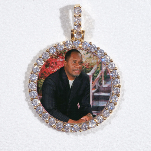 3D CIRCLE CUSTOM PICTURE PENDANT SMALL SIZE