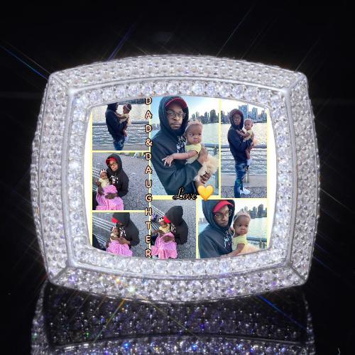 3D CUSTOM PICTURE ICED RING