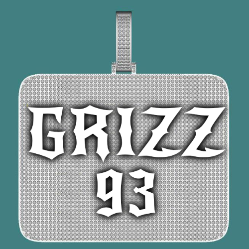 CUSTOM LETTER NECKLACE 3D BIG SQUARE