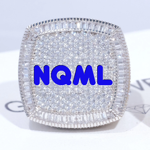 CUSTOM LETTER 3D ICED RING