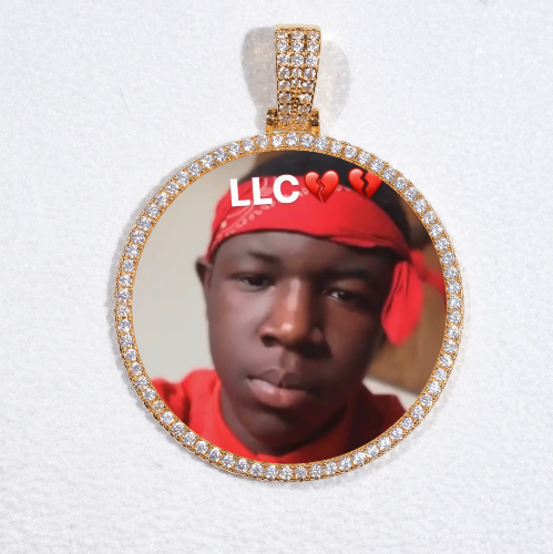MEDIUM 3D CIRCLE CUSTOM PICTURE PENDANT