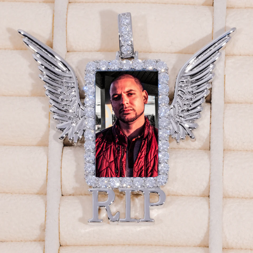 RIP WING 3D CUSTOM PICTURE PENDANT