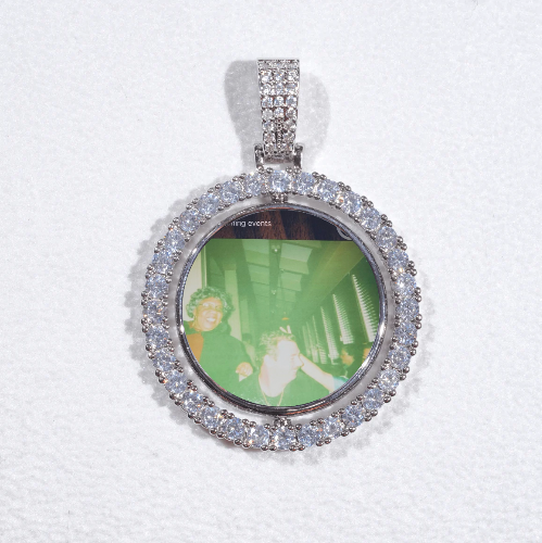 3D Spinning 2-Faced Custom Picture Pendant