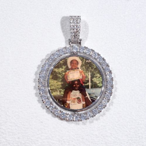 3D Spinning 2-Faced Custom Picture Pendant