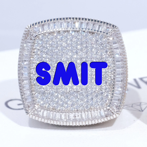 CUSTOM LETTER 3D ICED RING