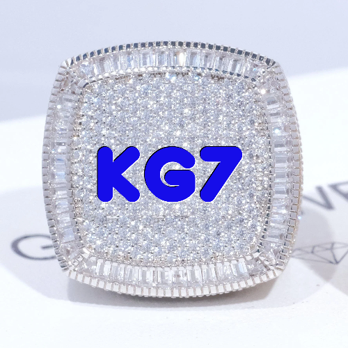 CUSTOM LETTER 3D ICED RING