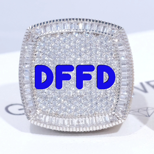CUSTOM LETTER 3D ICED RING