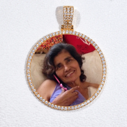 MEDIUM 3D CIRCLE CUSTOM PICTURE PENDANT