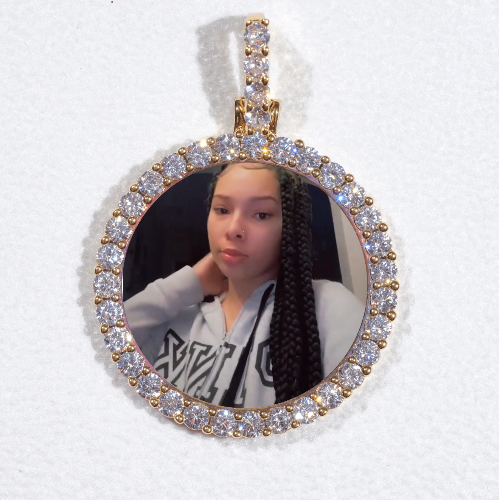 3D CIRCLE CUSTOM PICTURE PENDANT SMALL SIZE