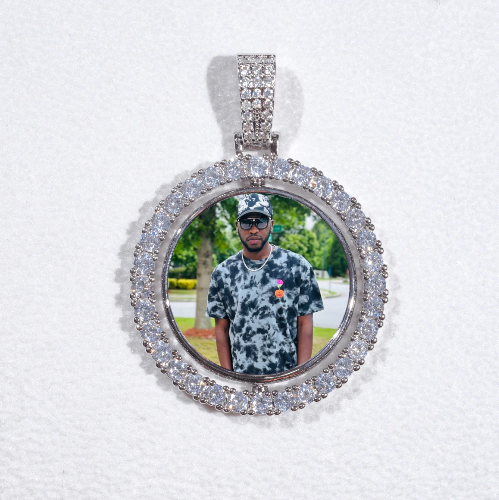 3D Spinning 2-Faced Custom Picture Pendant