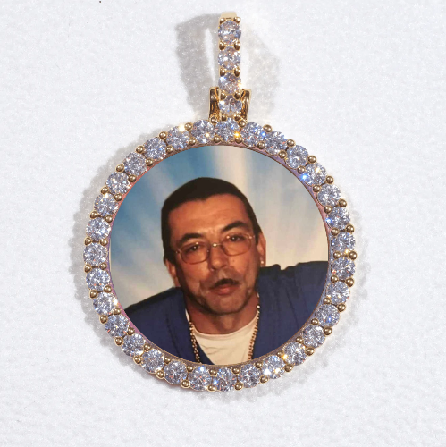 3D CIRCLE CUSTOM PICTURE PENDANT SMALL SIZE