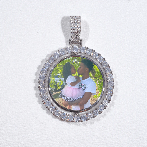 3D Spinning 2-Faced Custom Picture Pendant