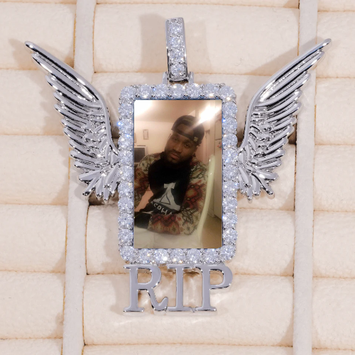 RIP WING 3D CUSTOM PICTURE PENDANT
