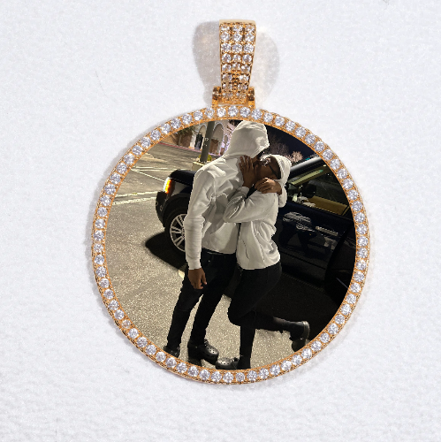 MEDIUM 3D CIRCLE CUSTOM PICTURE PENDANT