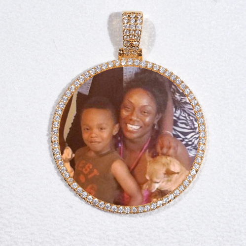 MEDIUM 3D CIRCLE CUSTOM PICTURE PENDANT