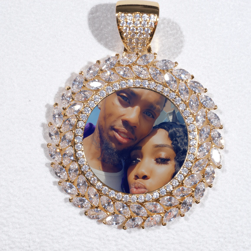 Large 3D Wheat Ear Custom Picture Pendant
