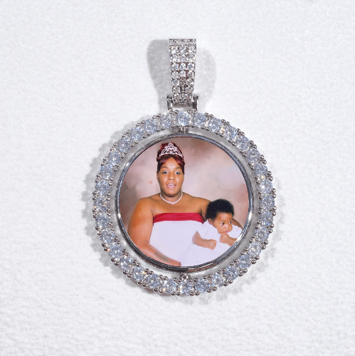 3D Spinning 2-Faced Custom Picture Pendant