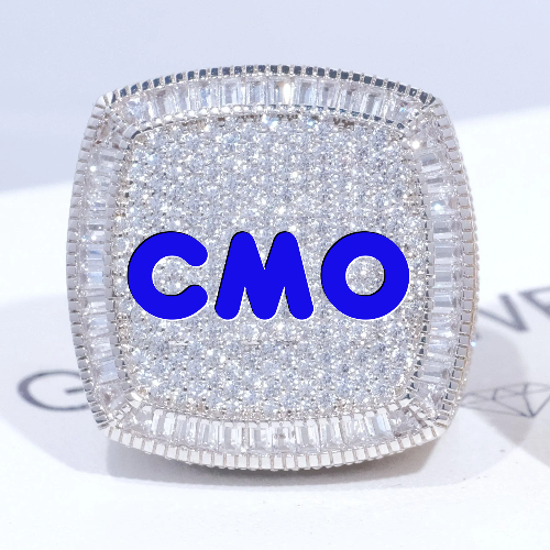 CUSTOM LETTER 3D ICED RING