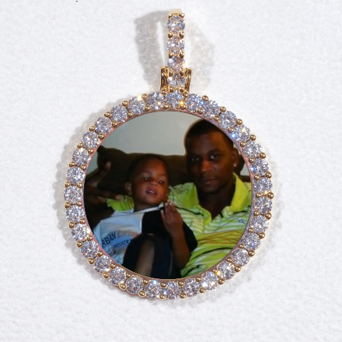 3D CIRCLE CUSTOM PICTURE PENDANT SMALL SIZE