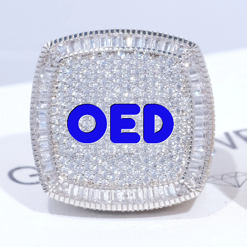 CUSTOM LETTER 3D ICED RING