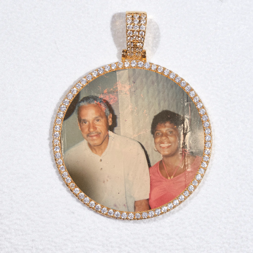 MEDIUM 3D CIRCLE CUSTOM PICTURE PENDANT