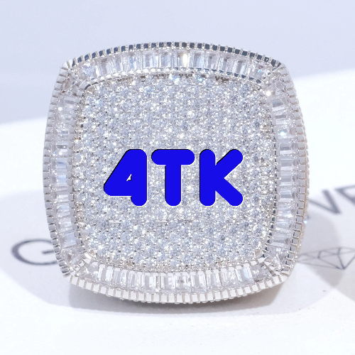 CUSTOM LETTER 3D ICED RING