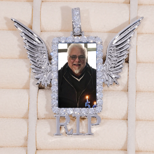 RIP WING 3D CUSTOM PICTURE PENDANT