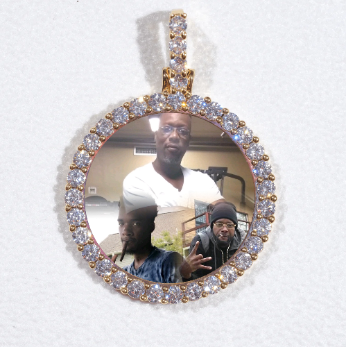 3D CIRCLE CUSTOM PICTURE PENDANT SMALL SIZE